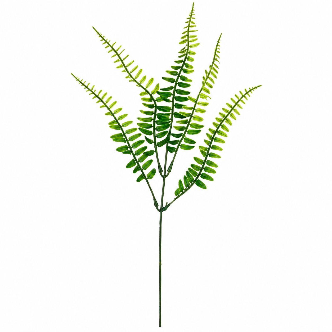 Artificial Boston Fern Picks Set of 10, 15 Inch Faux Fern Greenery, Floral Filler for Wreaths, Centerpieces, Wedding Decor & Arrangements