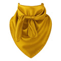 Golden Yellow Wild Rag Scarf 35x35 Satin Western Cowgirl Cowboy Bandana