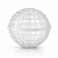 Clear Plastic Sphere Plant Basket 6 Inch | Orchid Basket Planter | Hanging Epiphyte Pot | Ventilated Root Basket | Modern Plant Decor