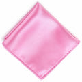 Pink Satin Pocket Square 9x9 Mens Handkerchief Wedding Suit Formal Prom Unisex