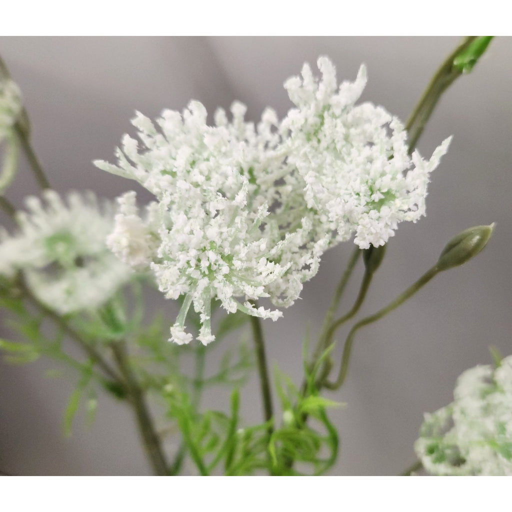 Artificial Queen Anne’s Lace Stems White 32 Inch Set of 2 Wildflower Filler