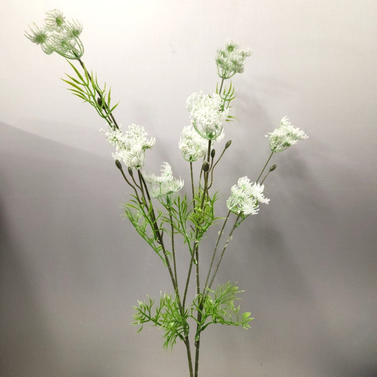 Artificial Queen Anne’s Lace Stems White 32 Inch Set of 2 Wildflower Filler