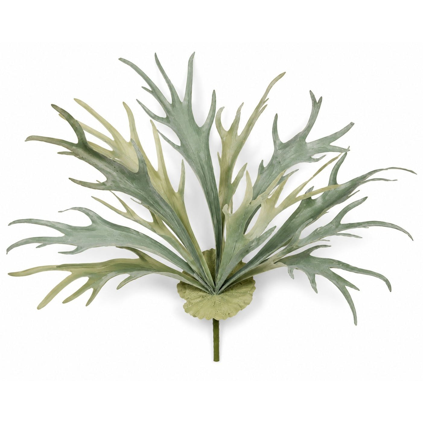 Artificial Staghorn Fern, Faux Staghorn Fern, Wall Mount Fern, Artificial Fern Spray, Tropical Greenery, Botanical Decor, Organic Modern Decor