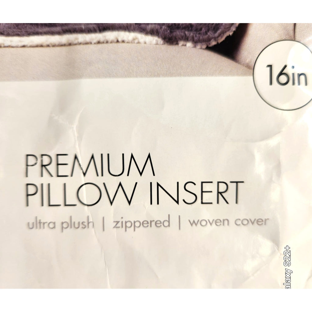 16" Round Pillow Insert | Ultra Plush Zippered Cover | Hudson 43