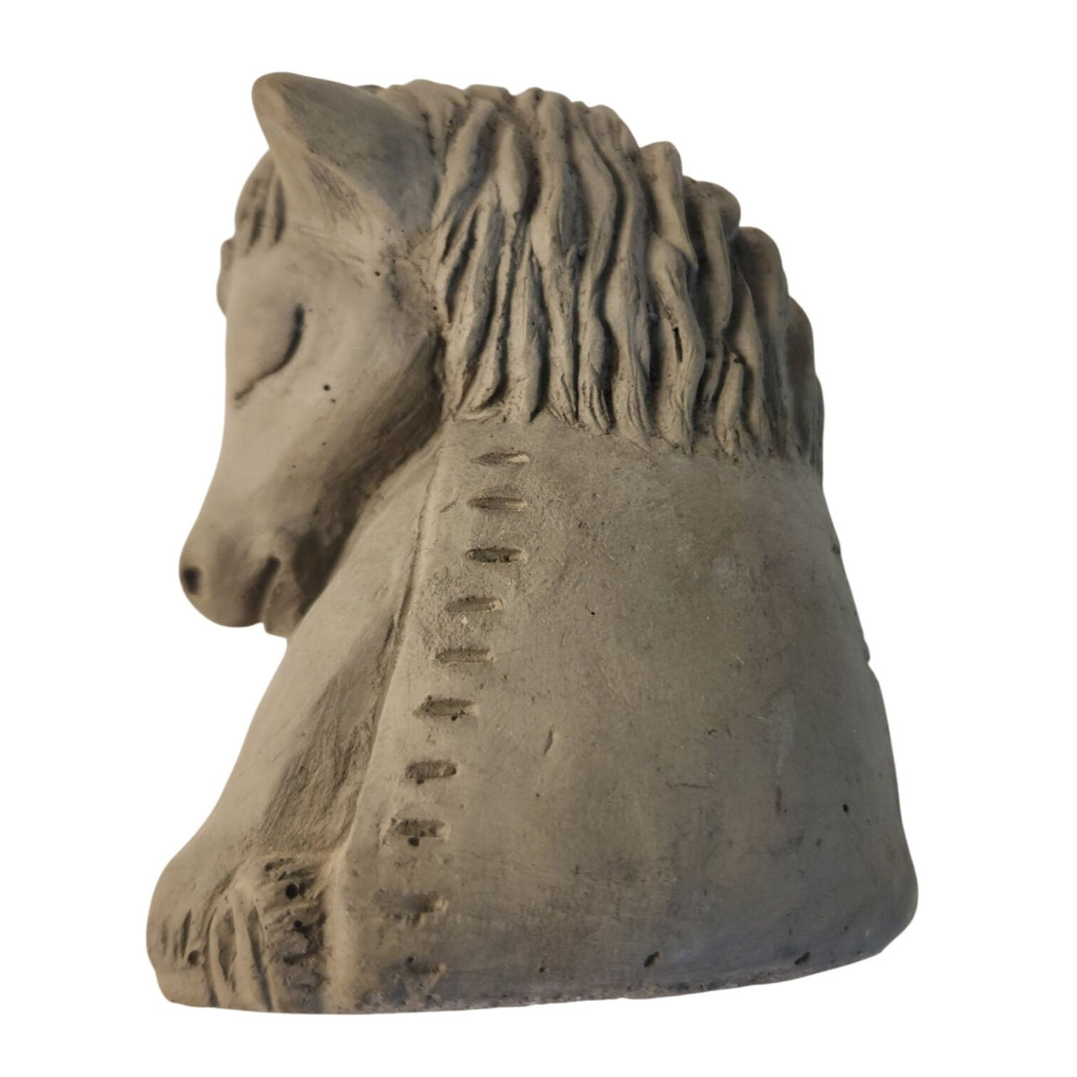 Michael Gentilucci Meditating Horse Cast Stone Sculpture, Zen Creations