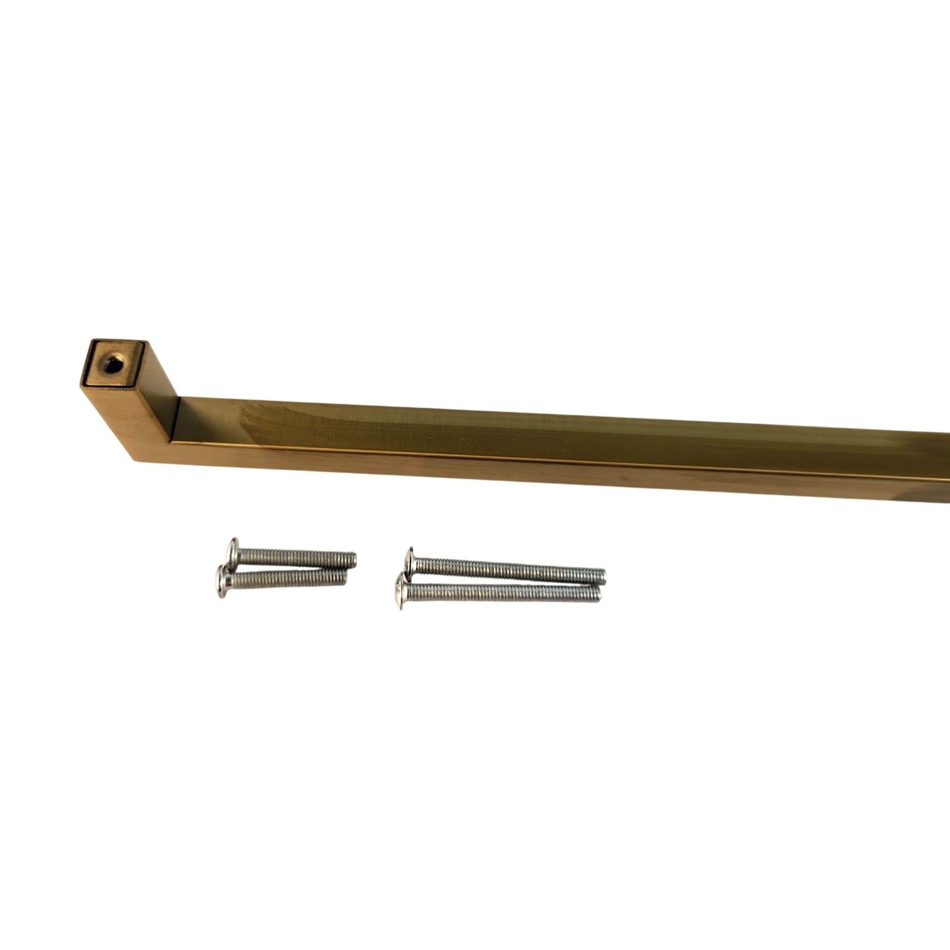 Gold Tone Drawer Handle 13 Inch Modern Cabinet Pull with Screws Long Bar Hardware for Furniture DIY Tray Accent Home Decor Update