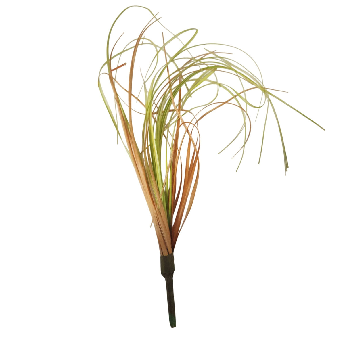 Artificial Curly Grass Picks, Set of 5, 9 Inch Faux Lemongrass