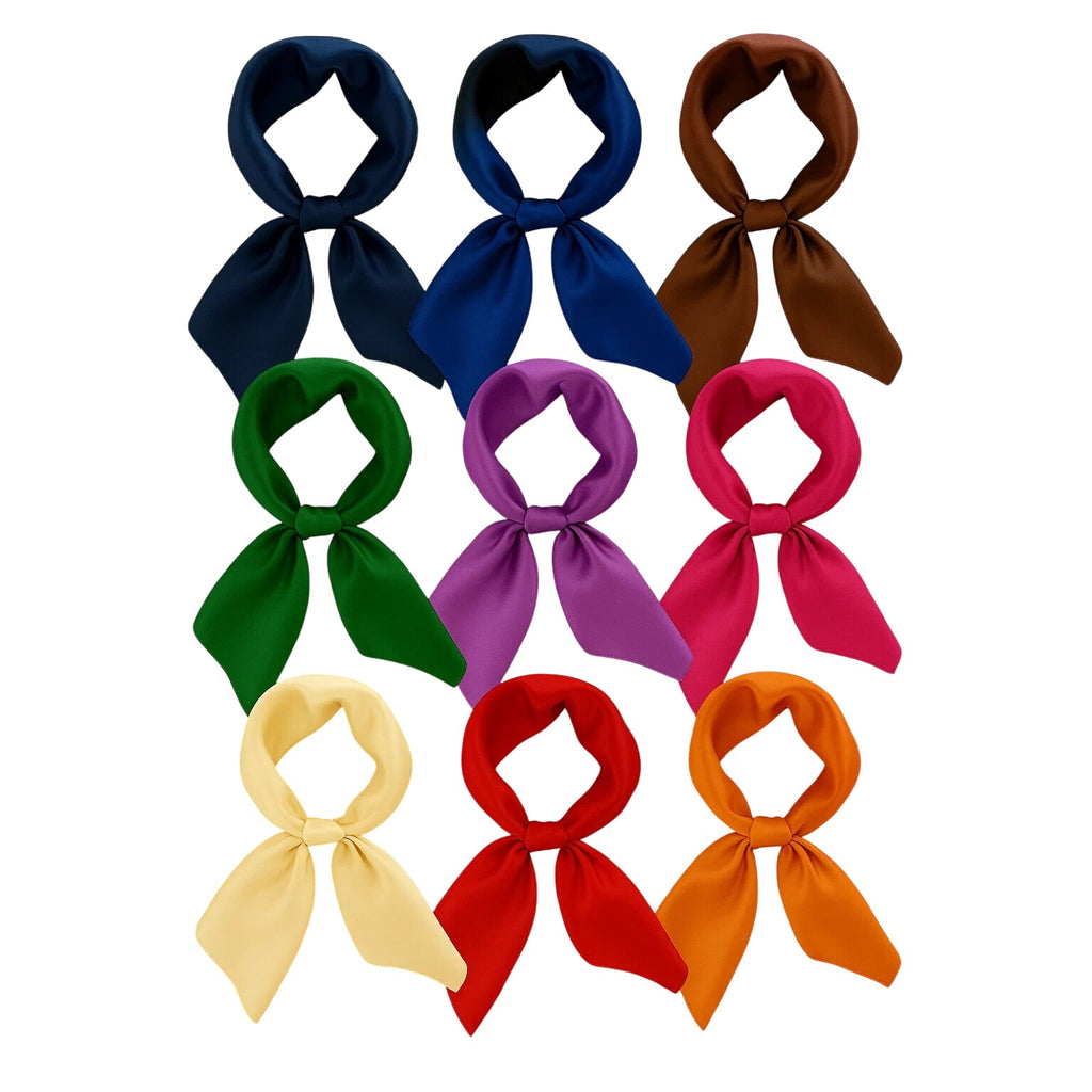 Pink Satin Scarf 19x19, Western Cowboy Cowgirl Bandana, Boho Coastal Ranch Wear