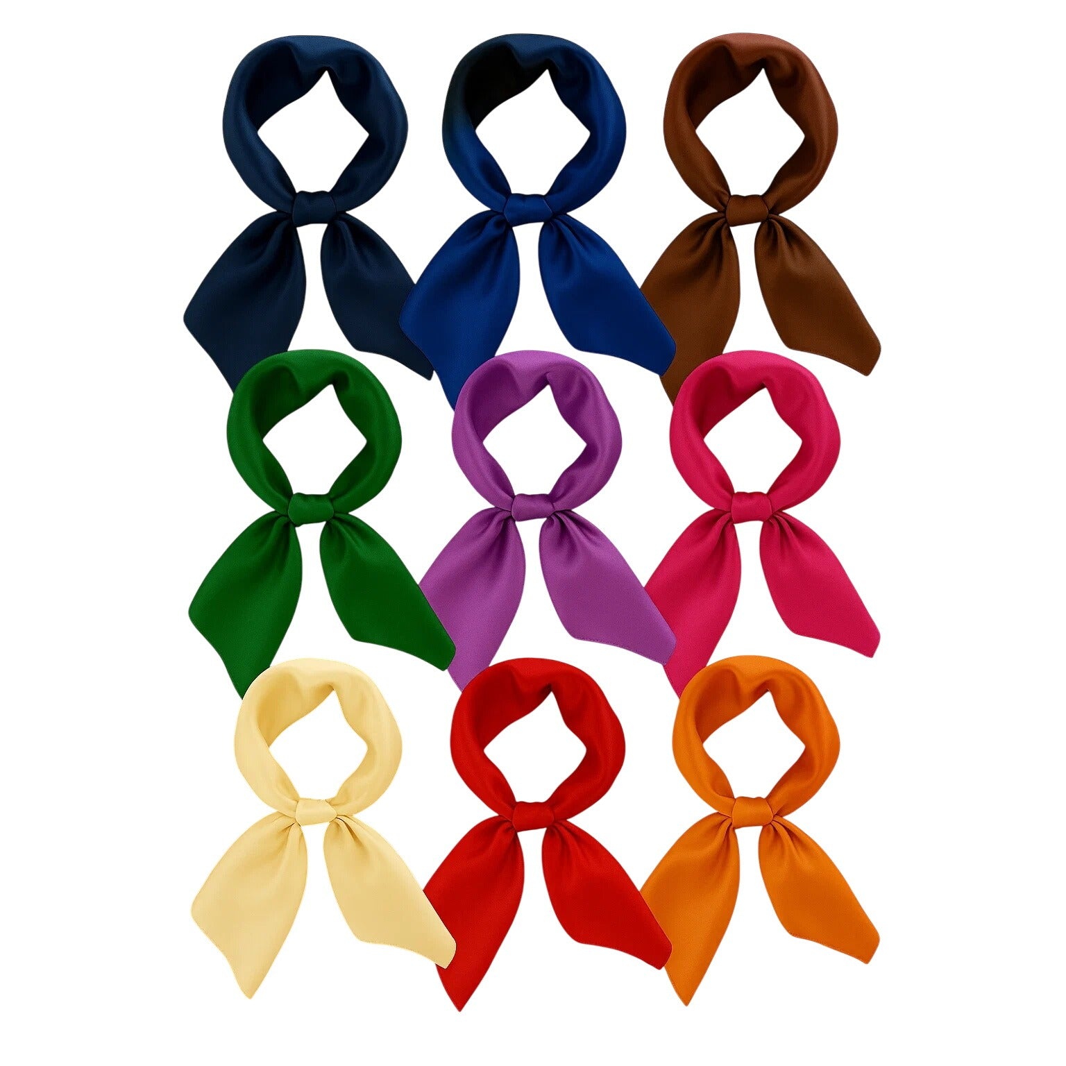 Pink Satin Scarf 19x19, Western Cowboy Cowgirl Bandana, Boho Coastal Ranch Wear