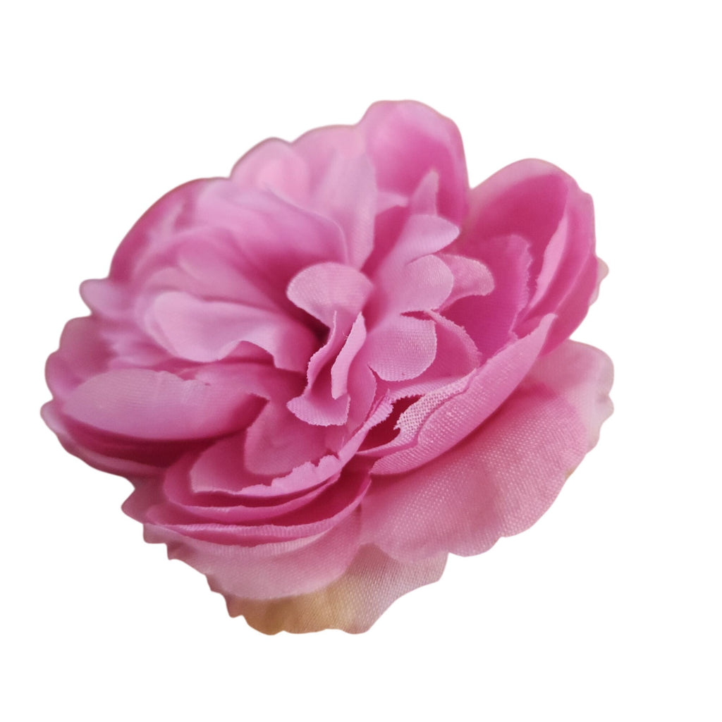 Pink Ranunculus Peony Style Artificial Flowers Set of 6, 3 in Flower Heads