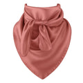 Dusty rose satin wild rag scarf 35x35 inches western cowboy cowgirl accessory