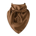 Saddle Brown Wild Rag Scarf 35x35 Satin Western Cowgirl Cowboy Bandana