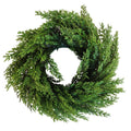12 Inch Greenery Wreath Faux Cedar Wreath Farmhouse Decor Everyday Wreath Candle Ring Centerpiece Rustic Wall Decor