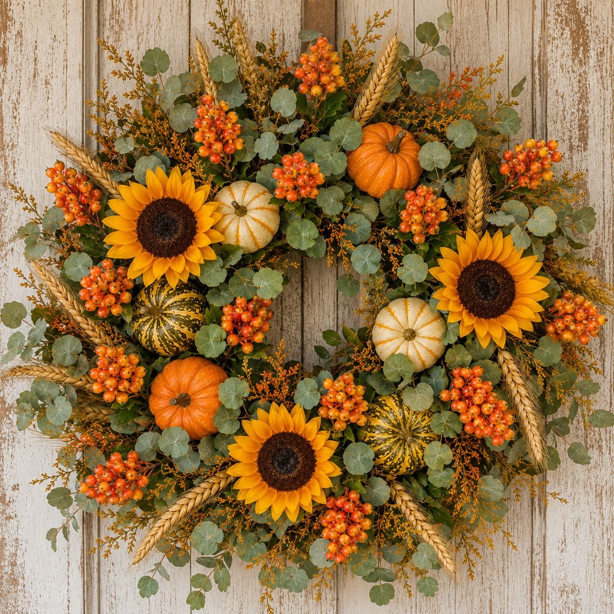 Artificial Orange Berry Stems Set of 4 Faux Fall Berry Picks Autumn Berry Branches Thanksgiving Decor Wreath Supplies Vase Filler