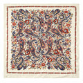 Cream Paisley Wild Rag Satin Scarf 35 Inch Western Scarf Cowgirl Neck Scarf Floral Square Scarf