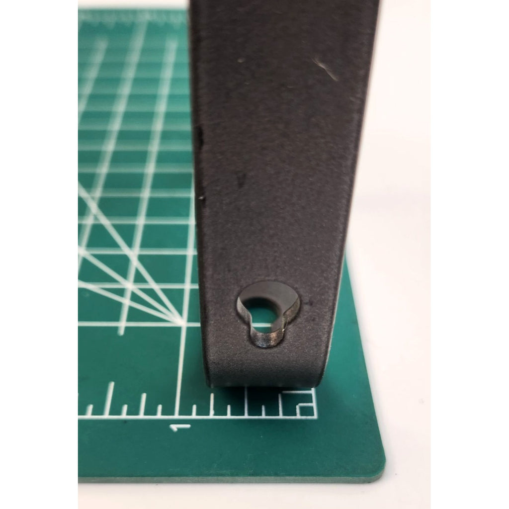 Decorative Black Metal Shelf Brackets 6"x6" | Intertwined Wave Design | Pair