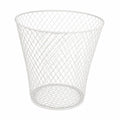 White Wire Mesh Basket Garden Cloche Plant Cover Vintage Style Chicken Protector DIY Farmhouse Decor