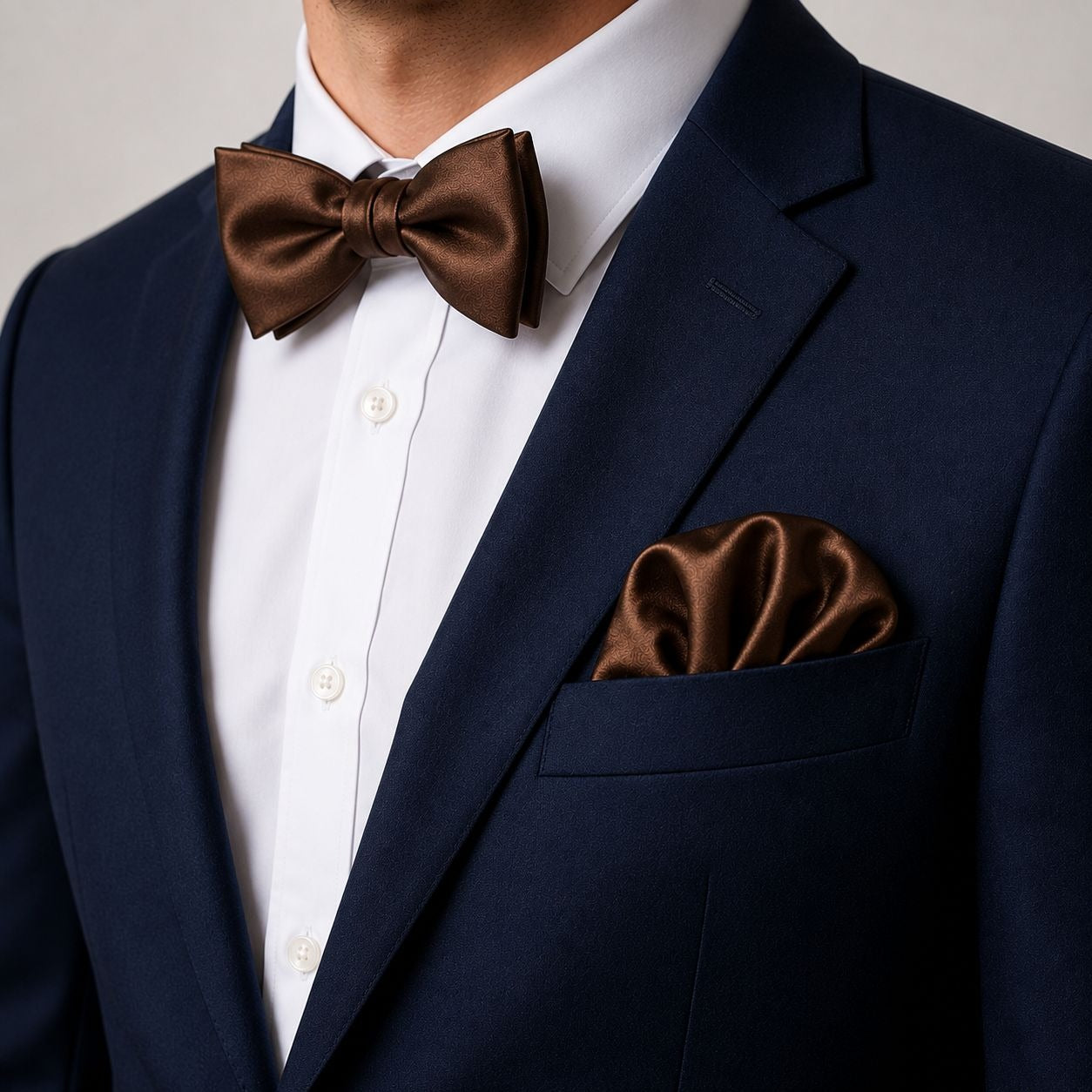 Brown Satin Pocket Square 9x9 Mens Handkerchief Wedding Suit Formal Prom Unisex