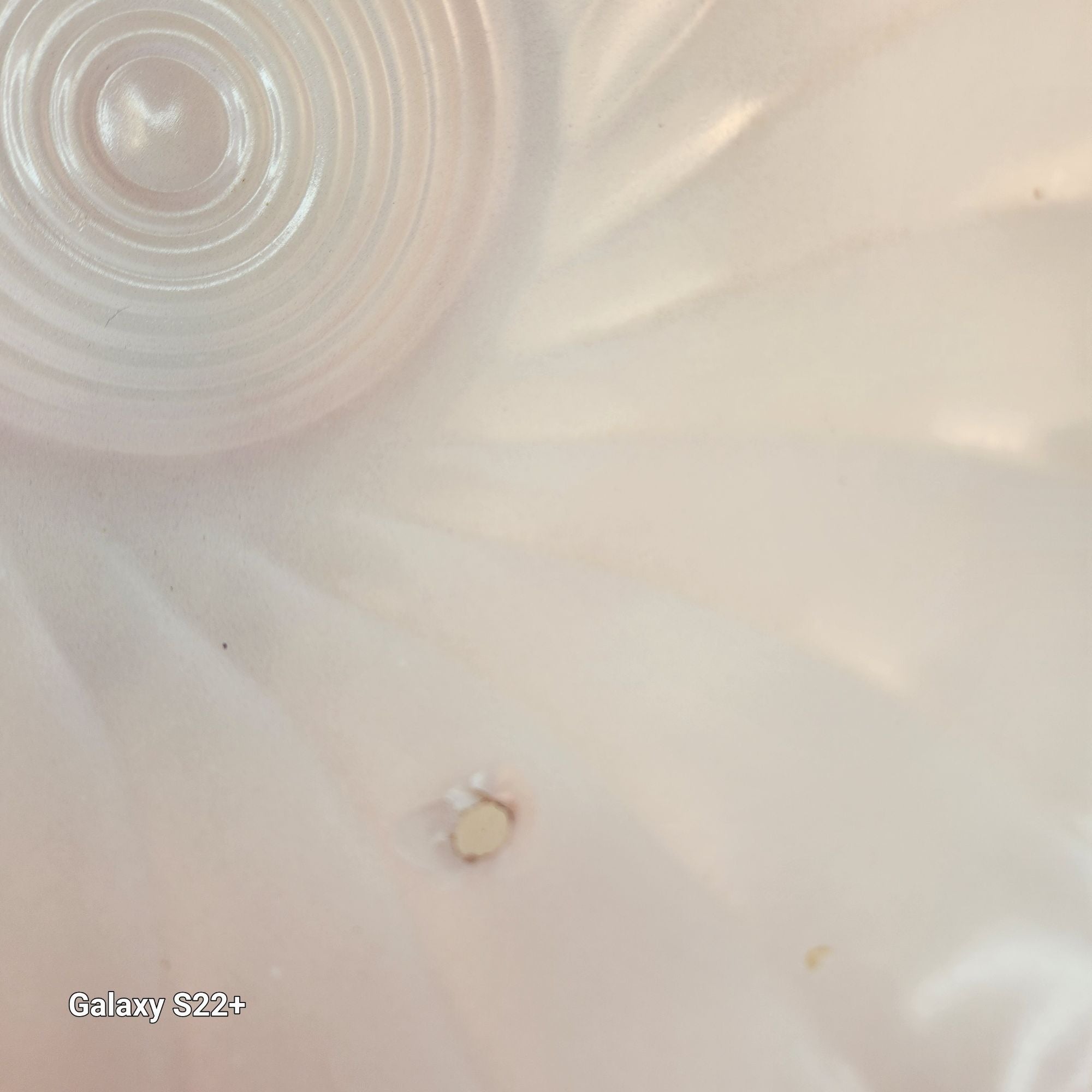 Vintage Art Deco Pink Swirl Frosted Glass Ceiling Light Globe 3 Chain Pendant Shade Scalloped Edge