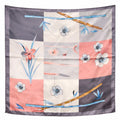 20x20 Satin Square Scarf Floral Bamboo Patchwork Hair Neck Head Wrap