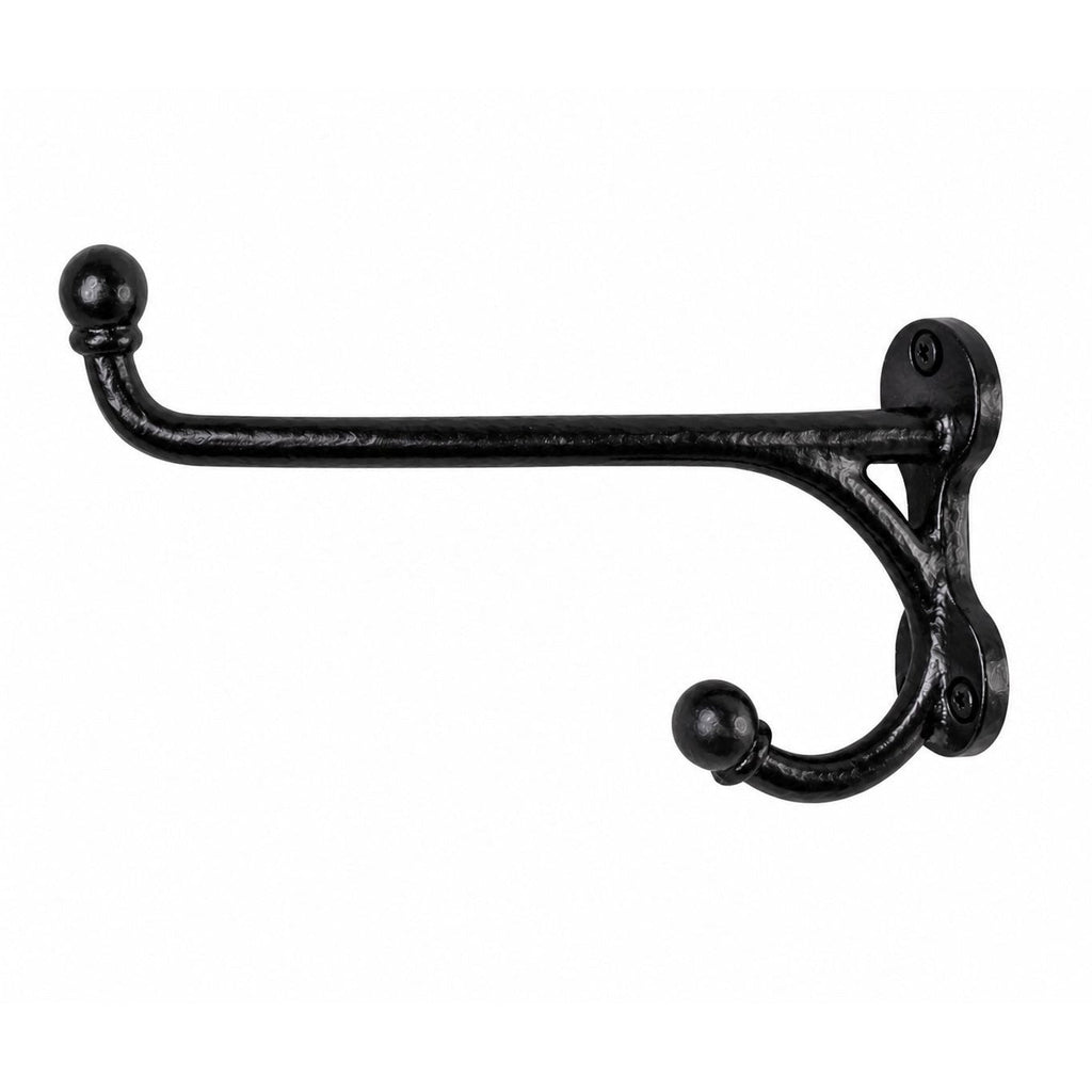 Vintage Black Iron Western Harness Wall Hooks Set of 3