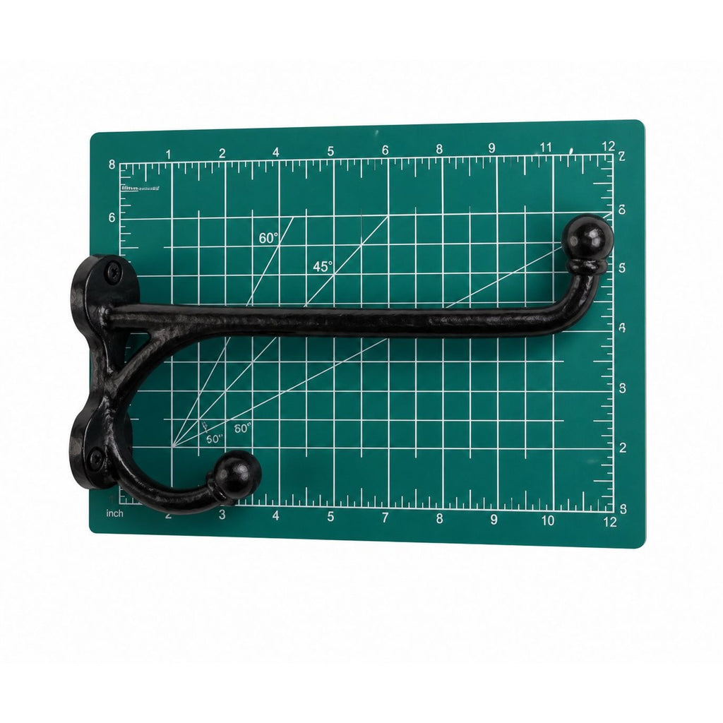 Vintage Black Iron Western Harness Wall Hooks Set of 3 Rustic Heavy Duty