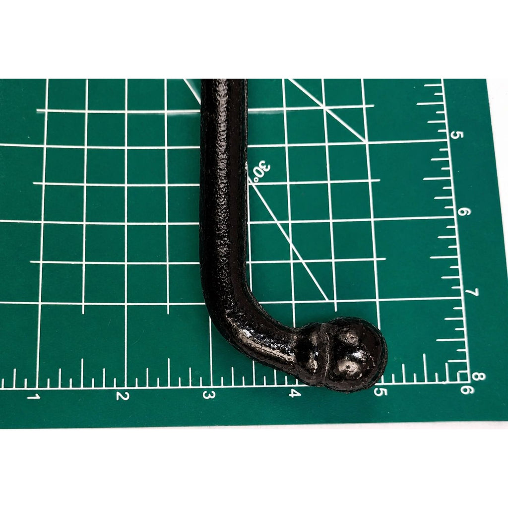 Vintage Black Iron Western Harness Wall Hooks Set of 3 Rustic Heavy Duty