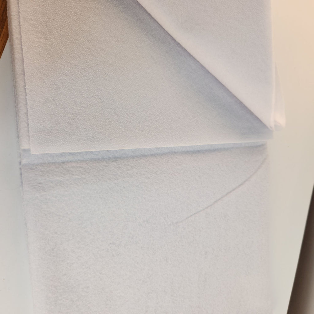 Beige Fusible Fleece Interfacing 39 x 52 Inch Lightweight Iron On Sewing Stabilizer