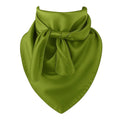 Lime Green Wild Rag Scarf 35x35 Satin Western Cowgirl Cowboy Bandana