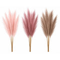 Dusty Pink Pampas Grass Decor Set of 15 Faux Pampas Stems Blush Mauve Taupe Pampas Grass Boho Wedding Decor Farmhouse Vase Filler