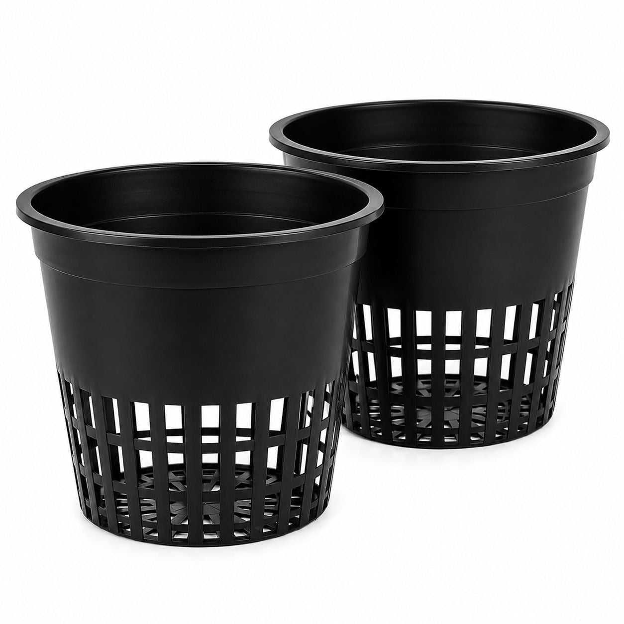 5 Inch Net Pots 2 Pack, Hydroponic Net Cups, DWC Net Pots, Mesh Plant Pots, Aquaponics Baskets, Hydroponic Grow Cups