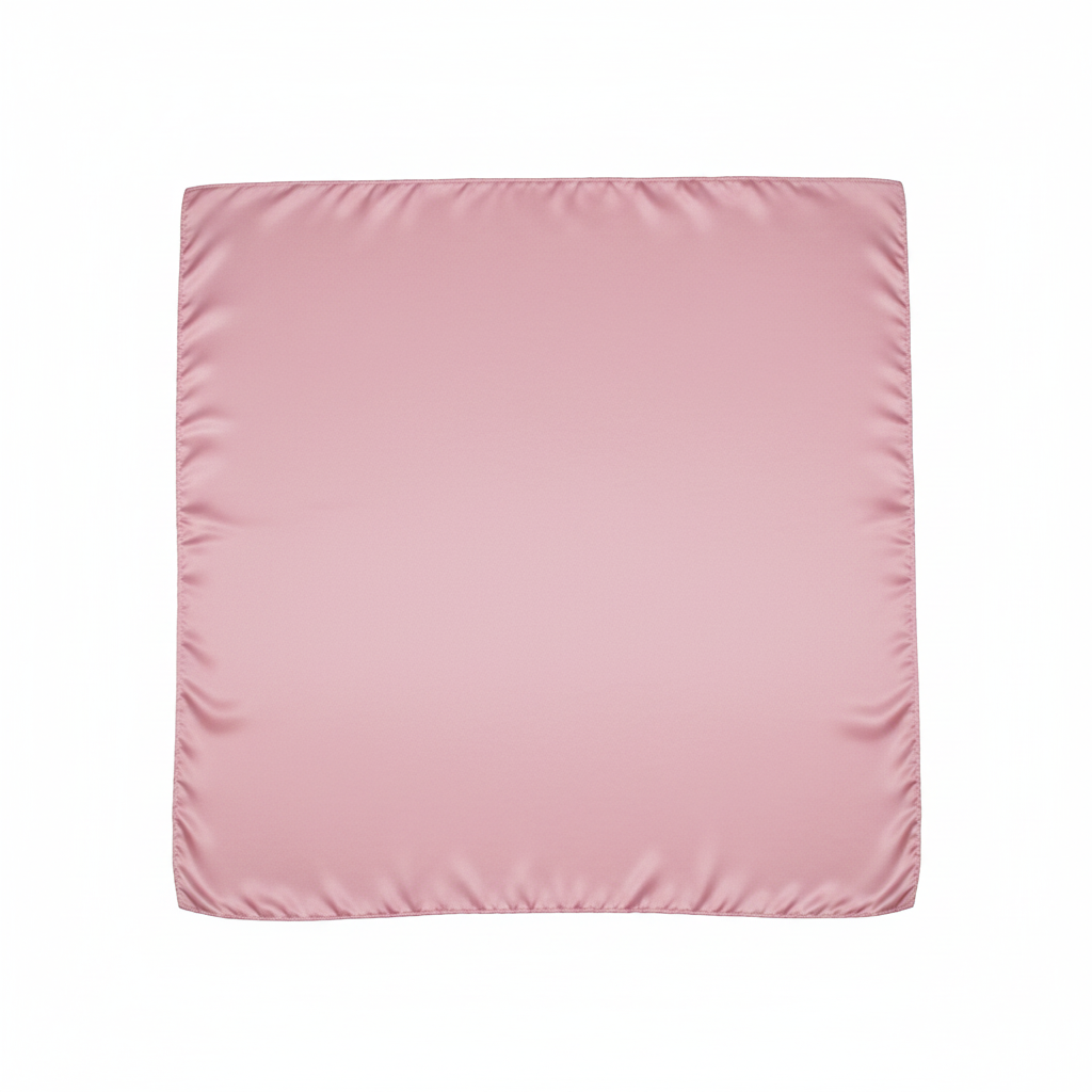 Blush Pink Wild Rag Flat Lay - Slightly Darker