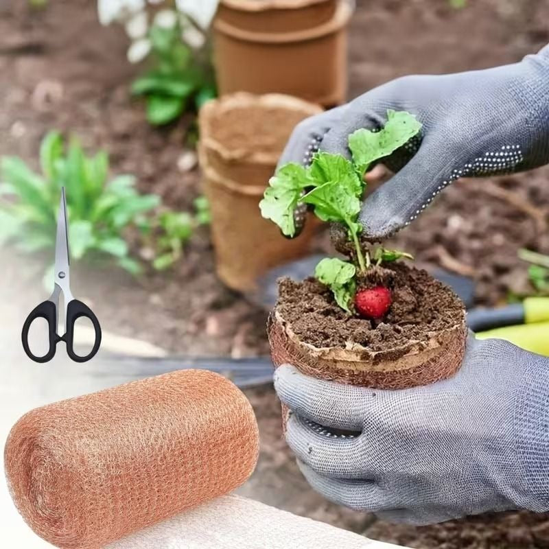 Copper Mesh Roll 39ft x 5in Garden Pest Barrier Craft Wreath Ribbon