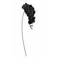 Black Orchid Stem Faux Flower Long Stem Floral 38 Inch Artificial Orchid Bloom Tropical Decor Wedding Arrangement Statement Piece