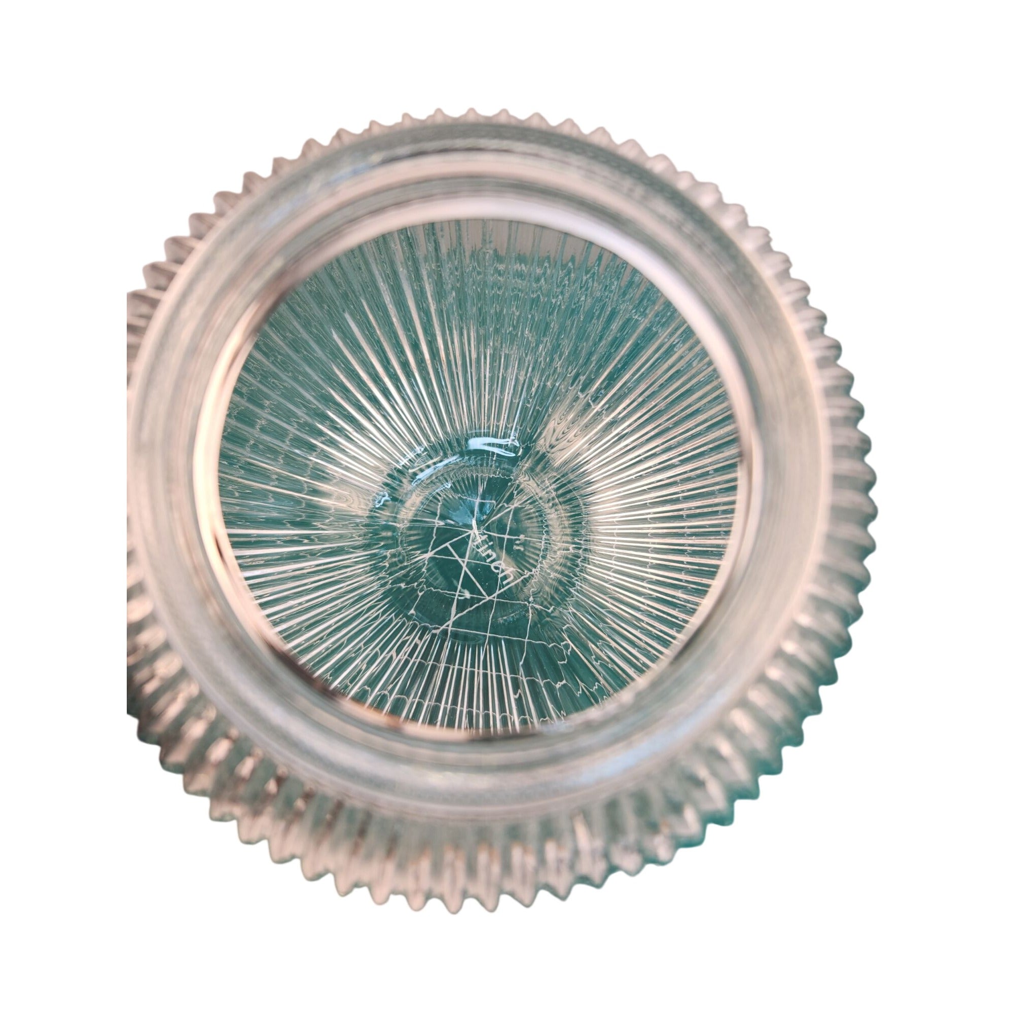 Ribbed Clear Glass Globe Light Shade Replacement For Vintage Or Industrial Fixtures