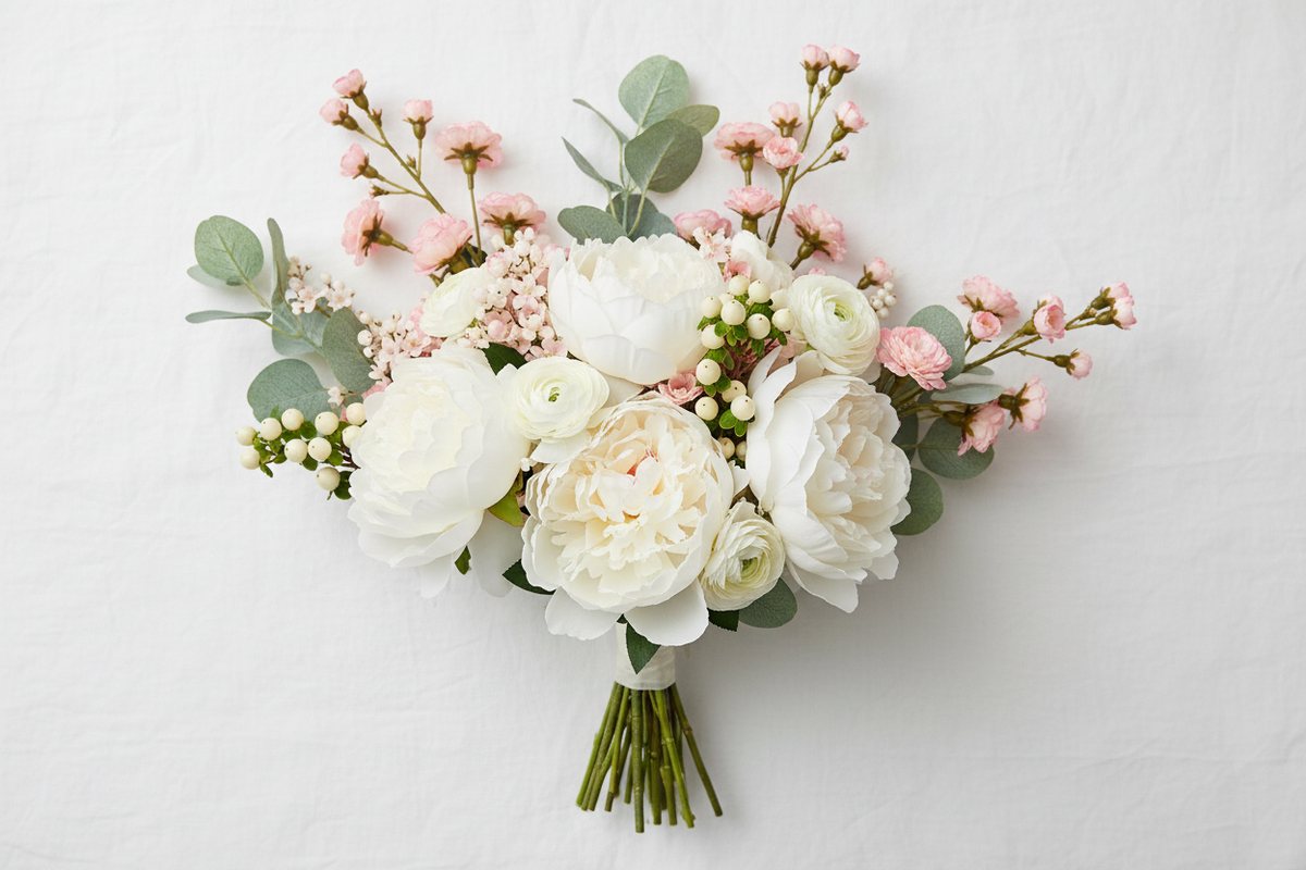 Bridal Flat Lay — Locked Bloom Reference