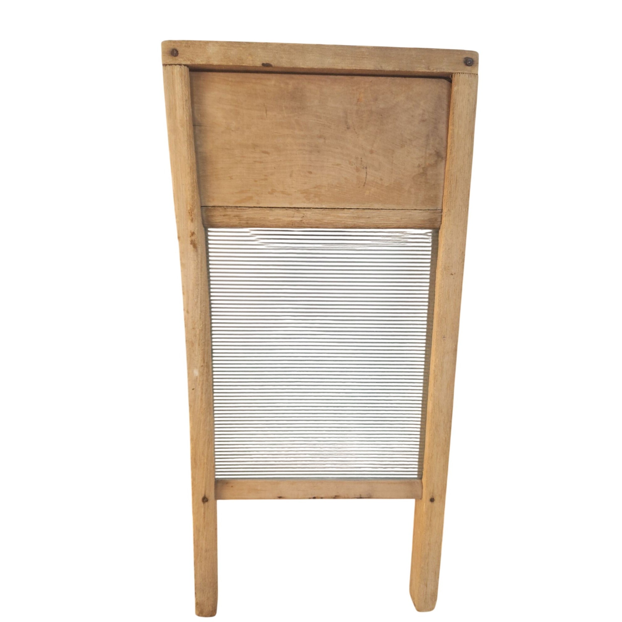 Vintage Victory 508 Washboard Glass Wood 1940s Rustic Farmhouse Americana Decor