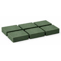 Wet Floral Foam Blocks 6 Pack – Small Green Foam for Fresh Flowers, Wedding & Event Centerpieces