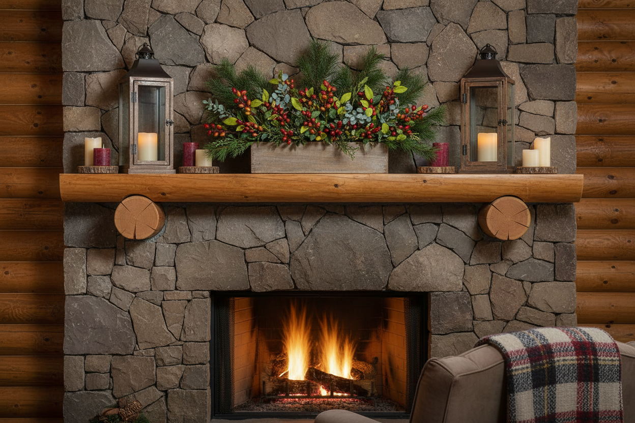 Cabin Mantel