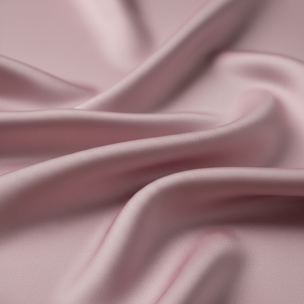 Close-up of pink satin scarf 19x19 showing luxurious texture
