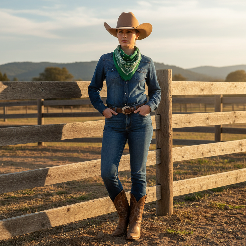 Cowgirl Neckerchief Style