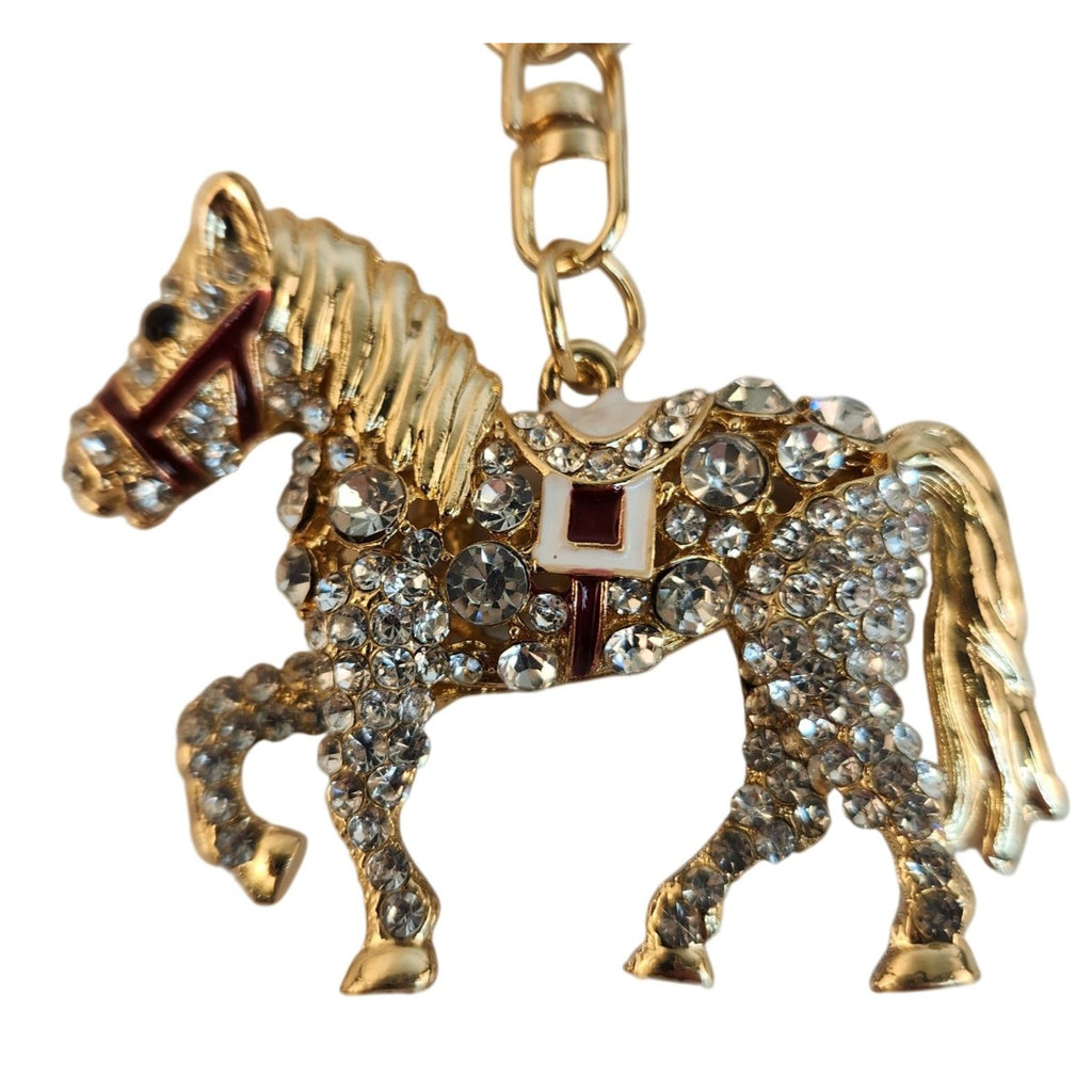 Sparkling horse purse charm, perfect gift for equestrian lovers