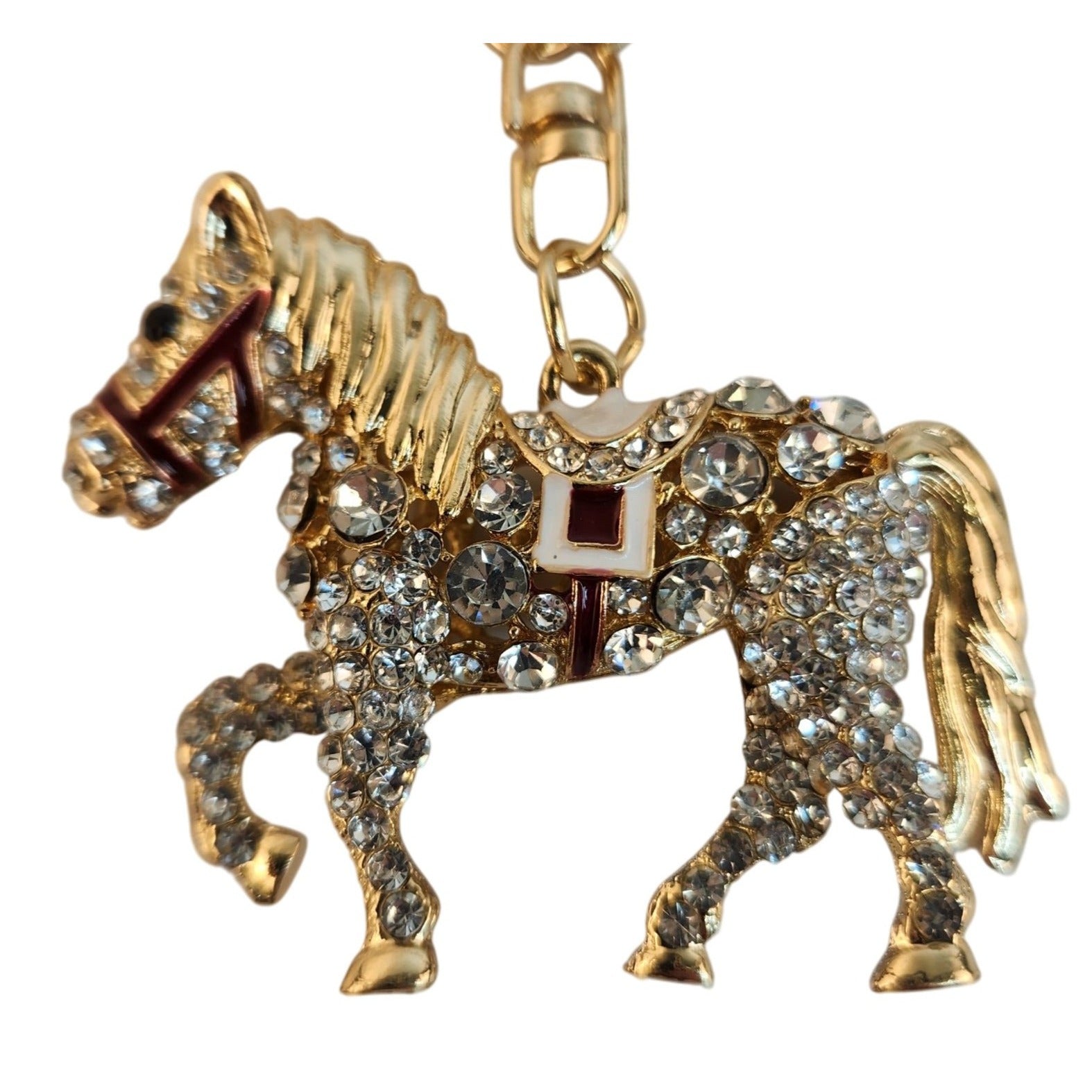 Sparkling horse purse charm, perfect gift for equestrian lovers