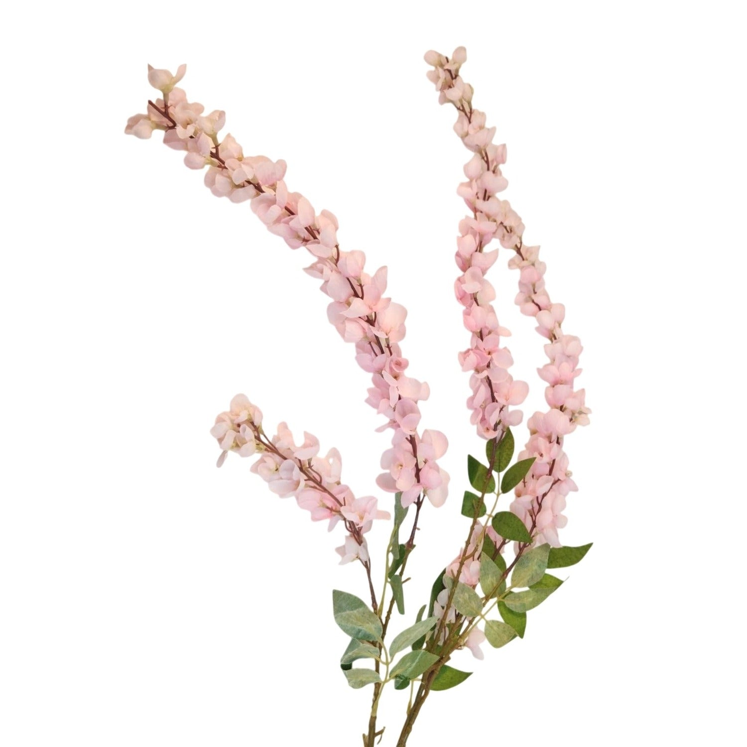 Blush Pink Wisteria Stem 43 Inch Artificial Hanging Flowers | Silk Wisteria Spray | Wedding Decor | Floral Vine