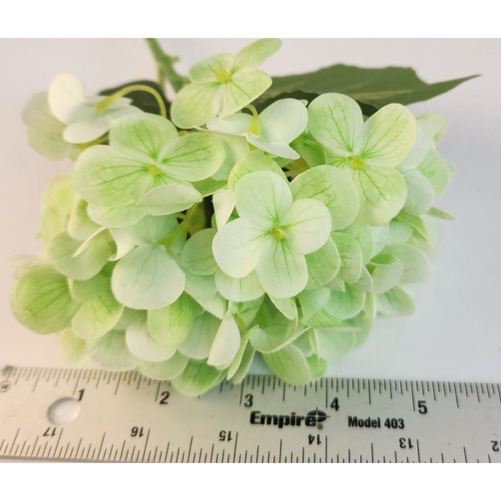 Light Green Hydrangea Stem Artificial Silk Flower Spring Wedding Decor