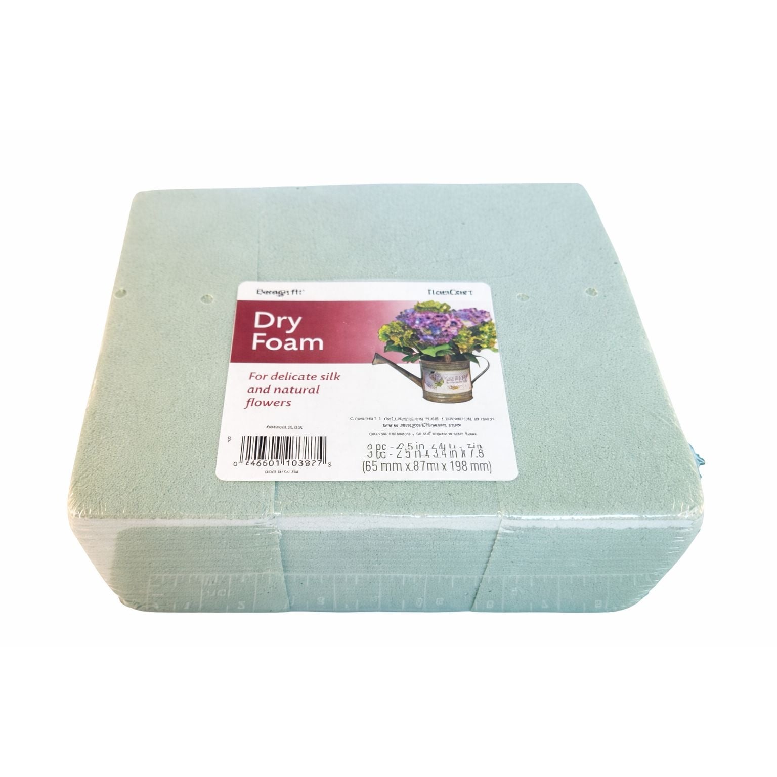 Dry Floral Foam Blocks Set of 3 Green Foam for Artificial Silk Flowers Floral Craft Supply