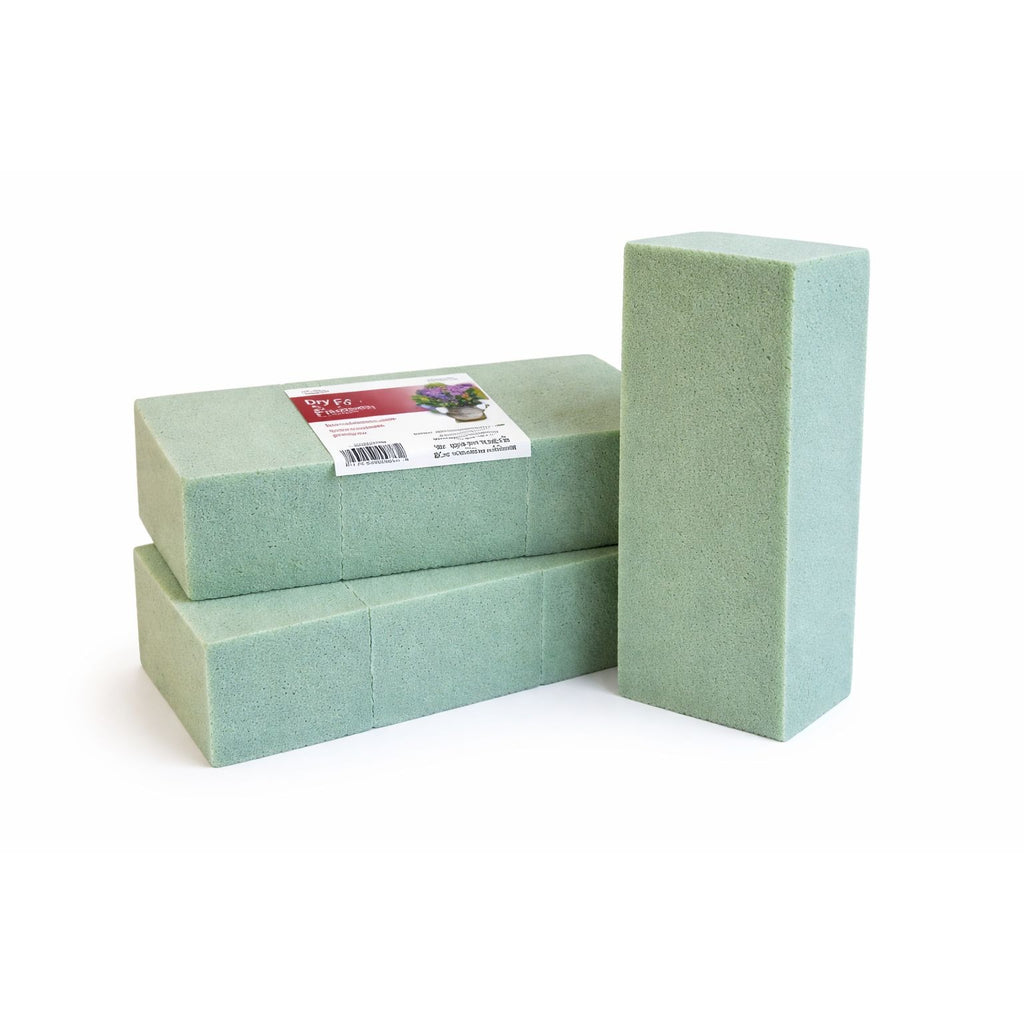 Dry Floral Foam Blocks Set of 3 Green Foam for Artificial Silk Flowers Floral Craft Supply