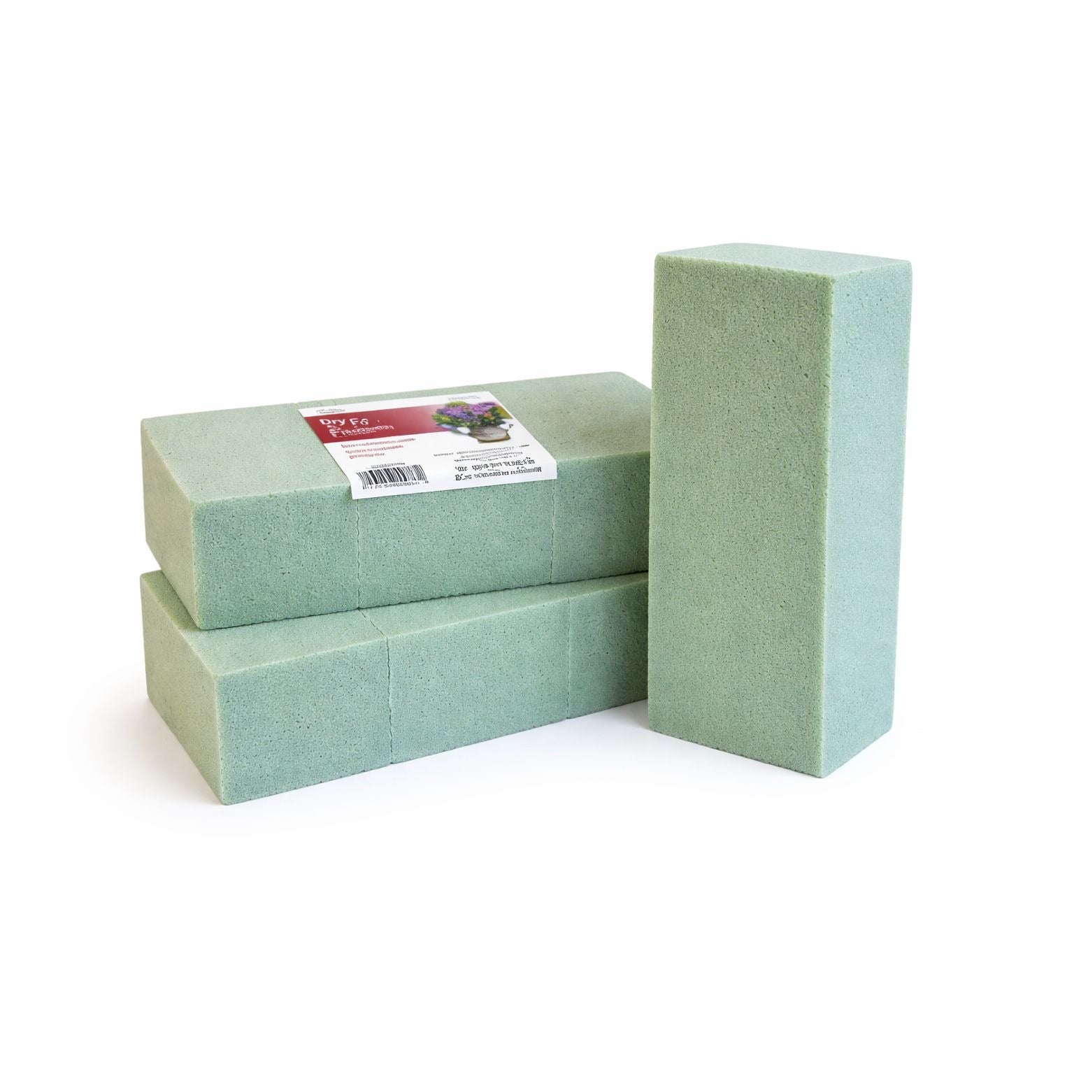 Dry Floral Foam Blocks Set of 3 Green Foam for Artificial Silk Flowers Floral Craft Supply
