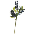 Blueberry Berry Stem 13.5 Inch Artificial Blue Berry Branch Farmhouse Lodge Cabin Decor