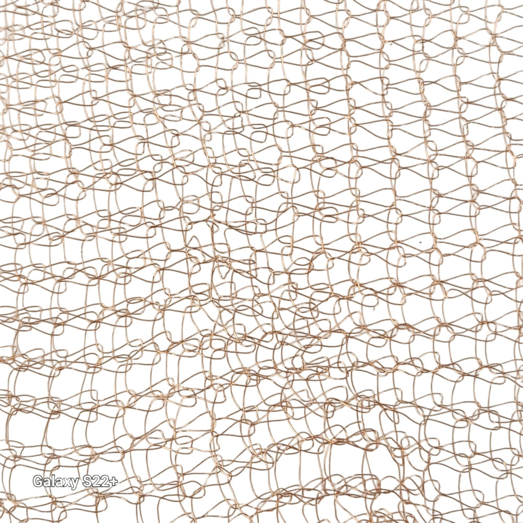 Copper Mesh Ribbon Roll 5x19 Ft for Wedding Decor Holiday Wreaths and DIY Crafts